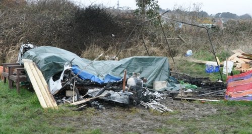 Weymouth caravan fire