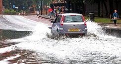 Flooded road