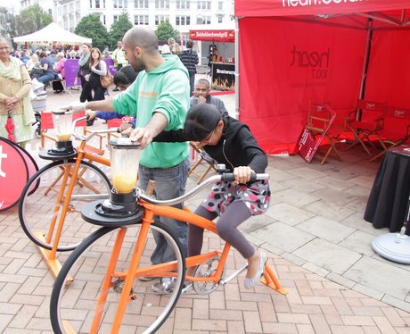 Heart's Smoothie Bike at Birmingham International