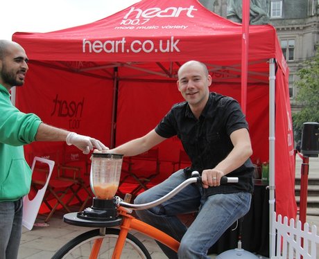 Heart's Smoothie Bike at Birmingham International