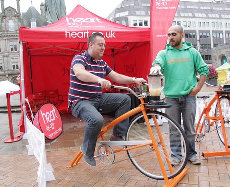 Heart's Smoothie Bike at Birmingham International