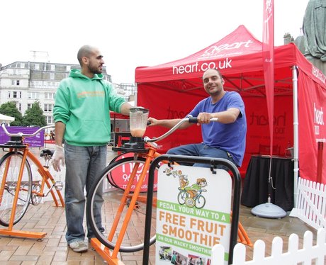 Heart's Smoothie Bike at Birmingham International