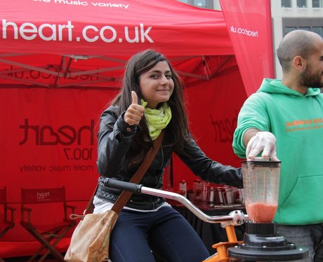 Heart's Smoothie Bike at Birmingham International
