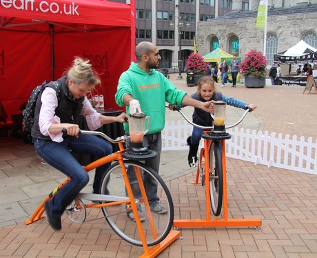 Heart's Smoothie Bike at Birmingham International