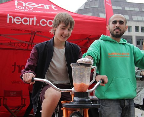 Heart's Smoothie Bike at Birmingham International