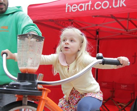 Heart's Smoothie Bike at Birmingham International