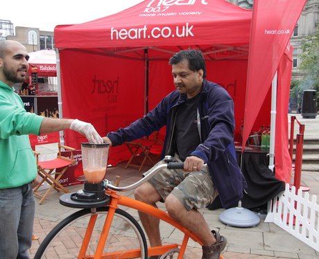 Heart's Smoothie Bike at the Food Fair 2