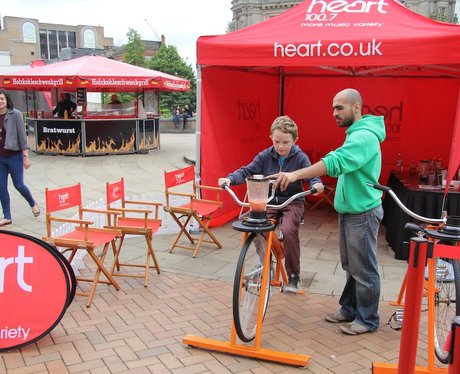 Heart's Smoothie Bike at the Food Fair 2