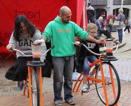 Heart's Smoothie Bike at the Food Fair 2