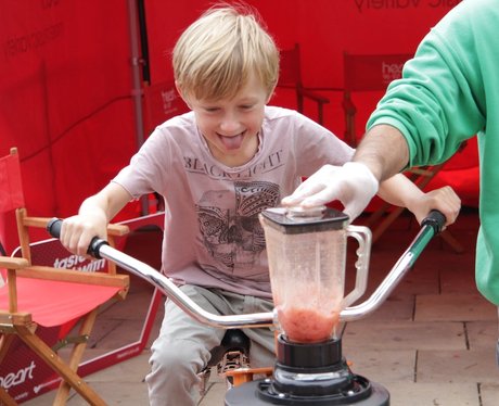 Heart's Smoothie Bike at the Food Fair 2