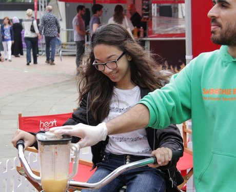Heart's Smoothie Bike at the Food Fair 2