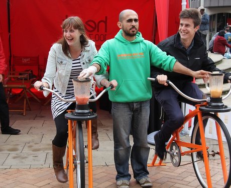 Heart's Smoothie Bike at the Food Fair 2
