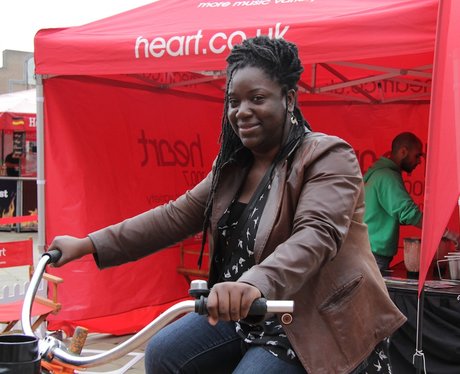 Heart's Smoothie Bike at the Food Fair 2
