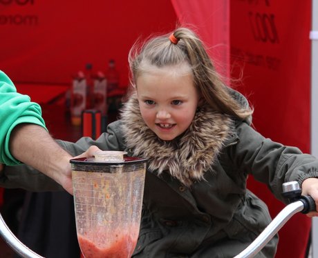 Heart's Smoothie Bike at the Food Fair 2