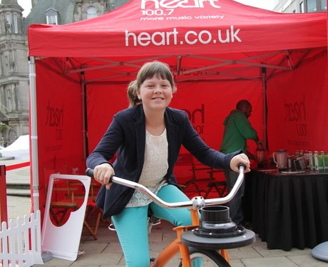 Heart's Smoothie Bike at the Food Fair 2