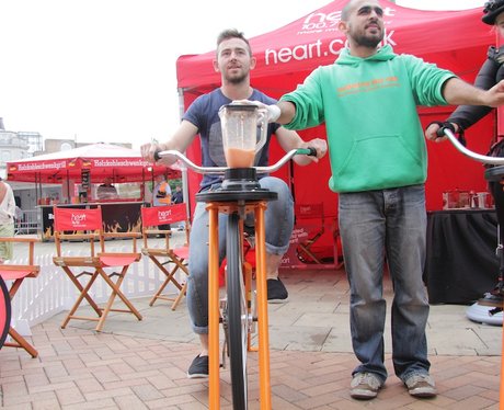 Heart's Smoothie Bike at the Food Fair 2