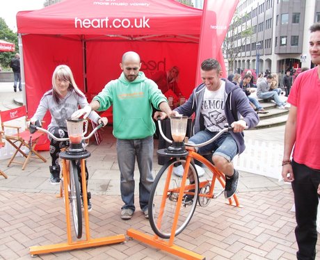 Heart's Smoothie Bike at the Food Fair 2