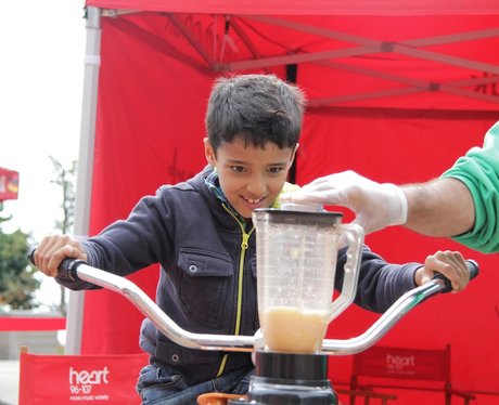 Heart's Smoothie Bike at the Food Fair 2