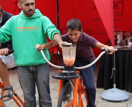 Heart's Smoothie Bike at the Food Fair 2