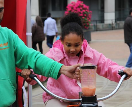 Heart's Smoothie Bike at the Food Fair 2