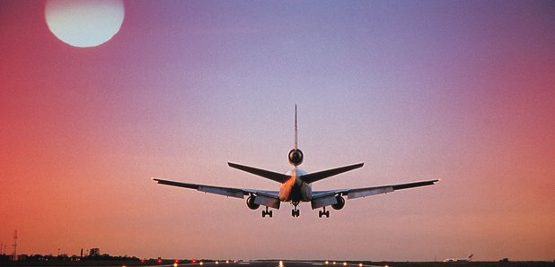 Plane on a runway