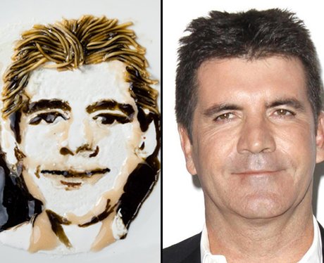 Simon Cowell noodle art