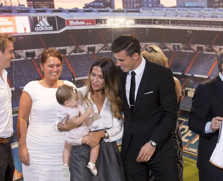 Gareth Bale with family at Real Madrid