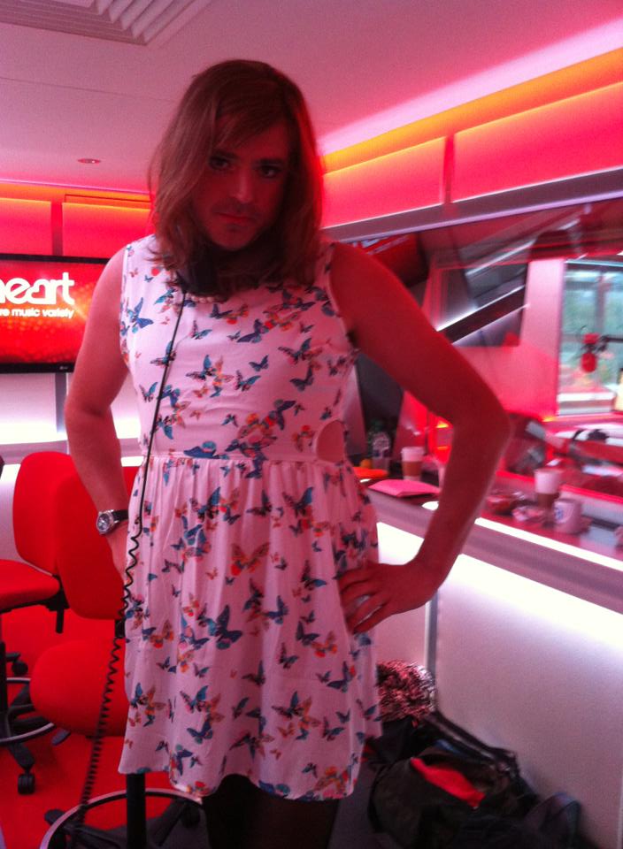 Jamie Theakston dressed as a woman