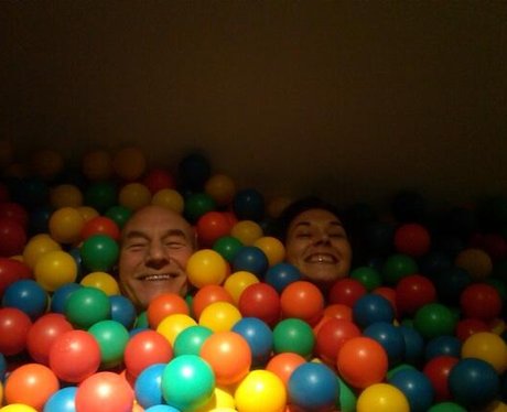 Sir Patrick Stewart and Sunny Ozell wedding picture