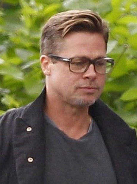 Brad Pitt with new hair cut