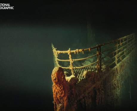 Rusted prow of the R.M.S. Titanic,
