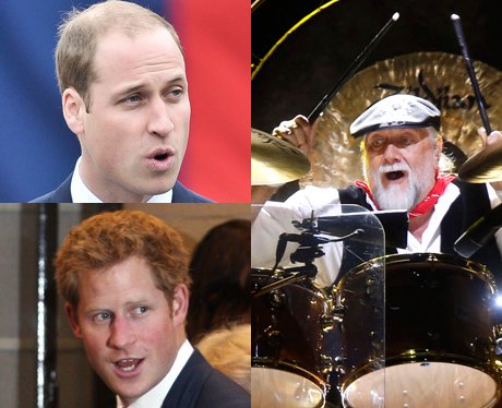 Related Celebrities Prince William, Prince Harry and Fleetwood Mac
