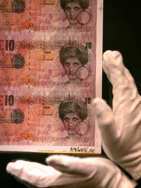 Banksy In Pictures Di Faced Tenners