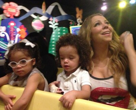 Mariah Carey and her children Disneyland