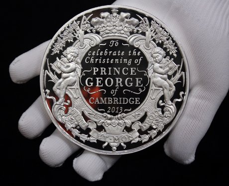 Prince George commemorative silver coin