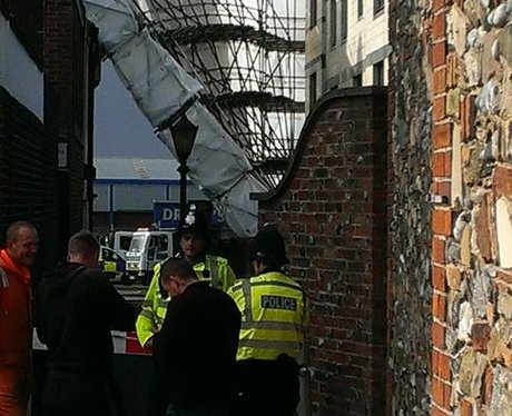 Scaffold Great Yarmouth Storm