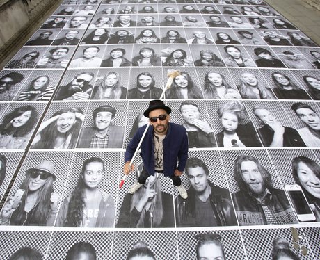 An art installation by French artist JR