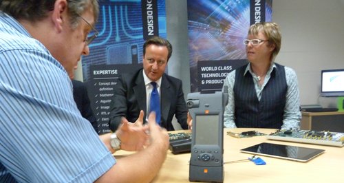David Cameron visits Cambridge