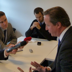 David Cameron visits Cambridge