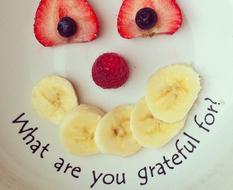 A funny fruit face