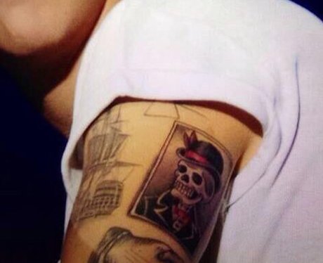 Harry Styles skull tattoo