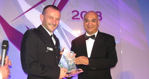 Norfolk PC Martin Bentley collects bravery award