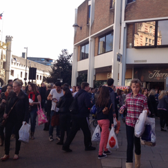 Cambridge Grand Arcade Evacuated