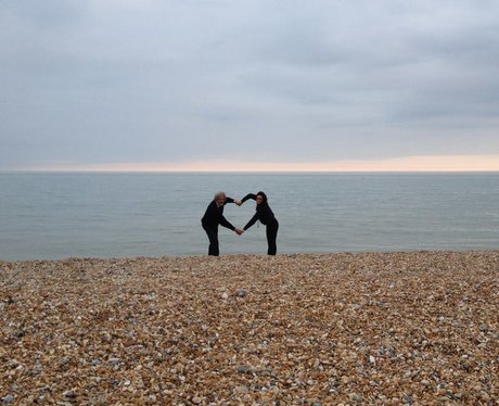 Giving It Some Heart on Pevensey Beach