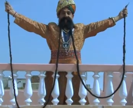 man with 14ft moustache
