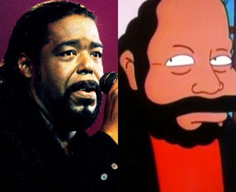 Barry White and his cartoon