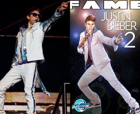 Justin Bieber and his cartoon
