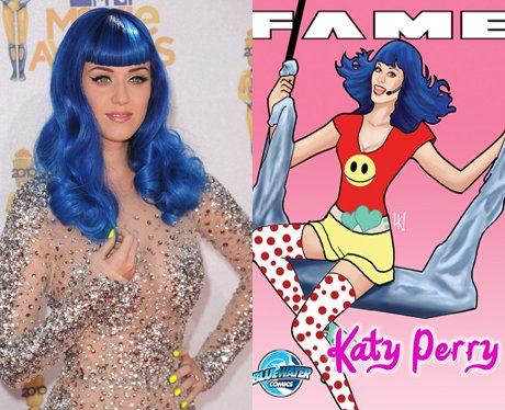 Katy Perry and her cartoon