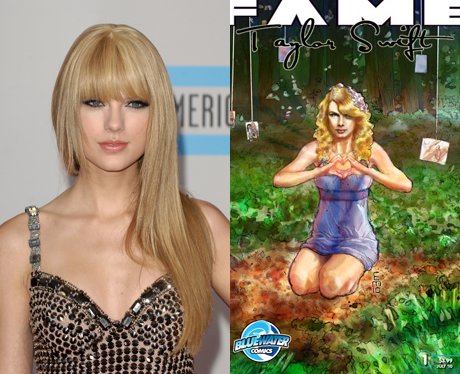 Taylor Swift and her cartoon
