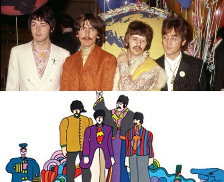 The Beatles and their cartoon